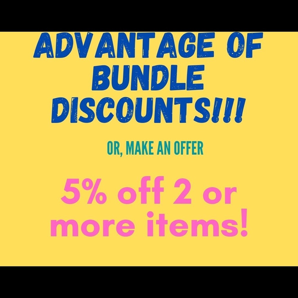 BUNDLE DISCOUNTS: Now it's 10% off 2 or more items! Updating poster!